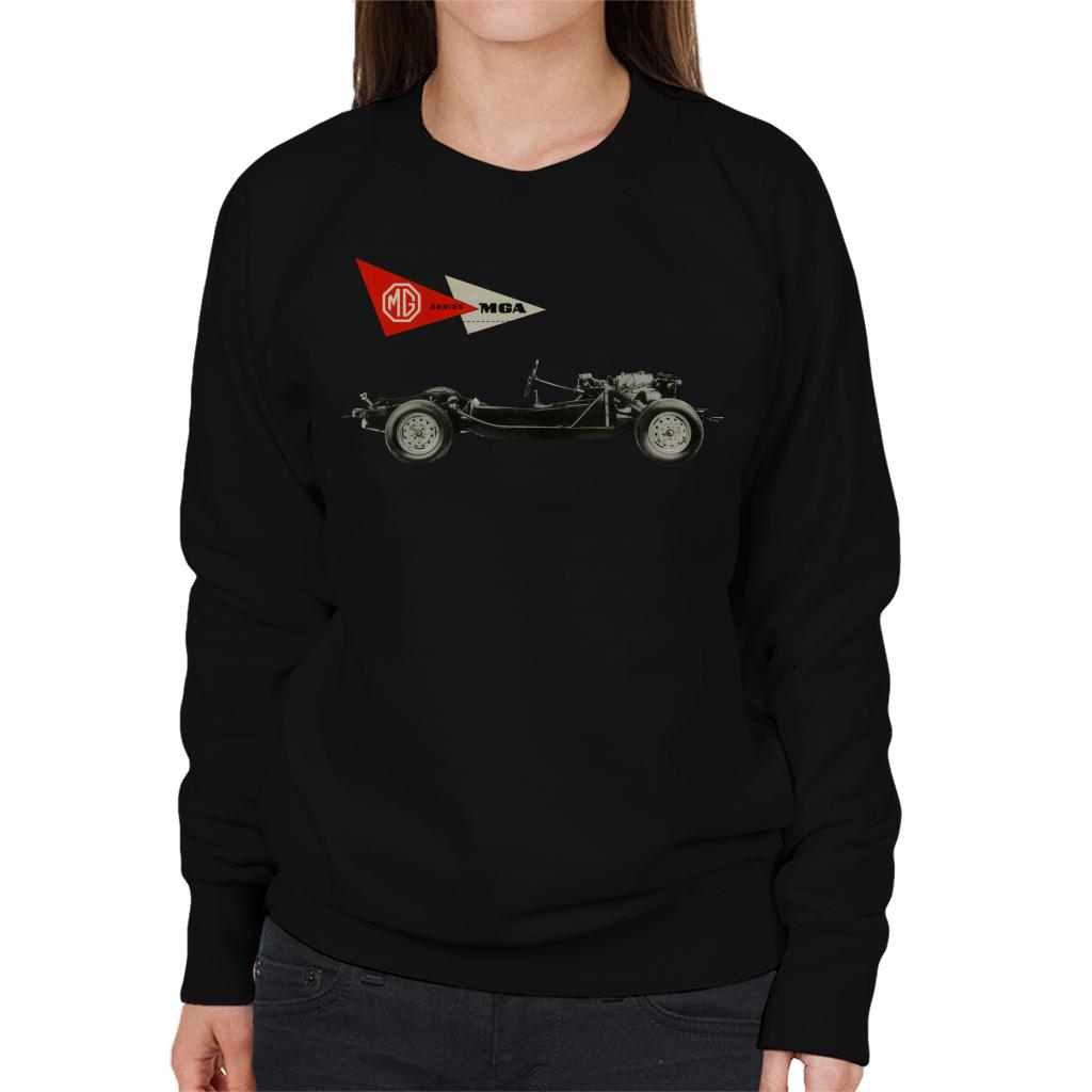 MG MGA Series British Motor Heritage Women's Sweatshirt-ALL + EVERY