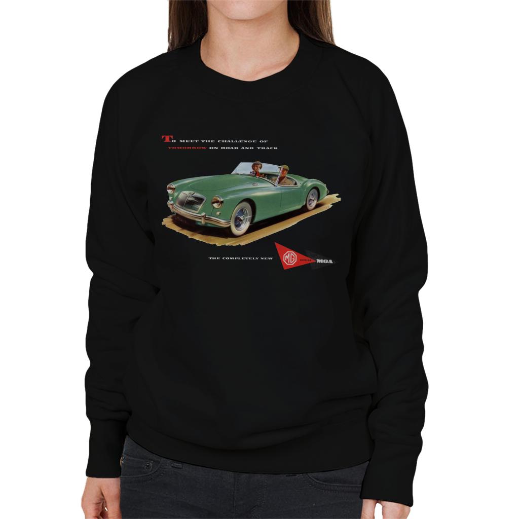 MG On Road And Track British Motor Heritage Women's Sweatshirt-ALL + EVERY