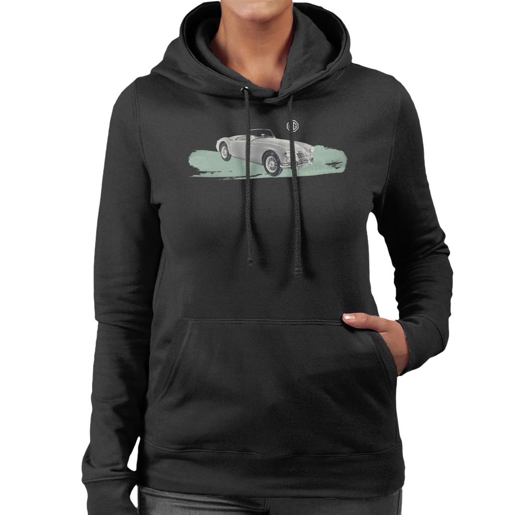 MG The Completely New MGA British Motor Heritage Women's Hooded Sweatshirt-ALL + EVERY