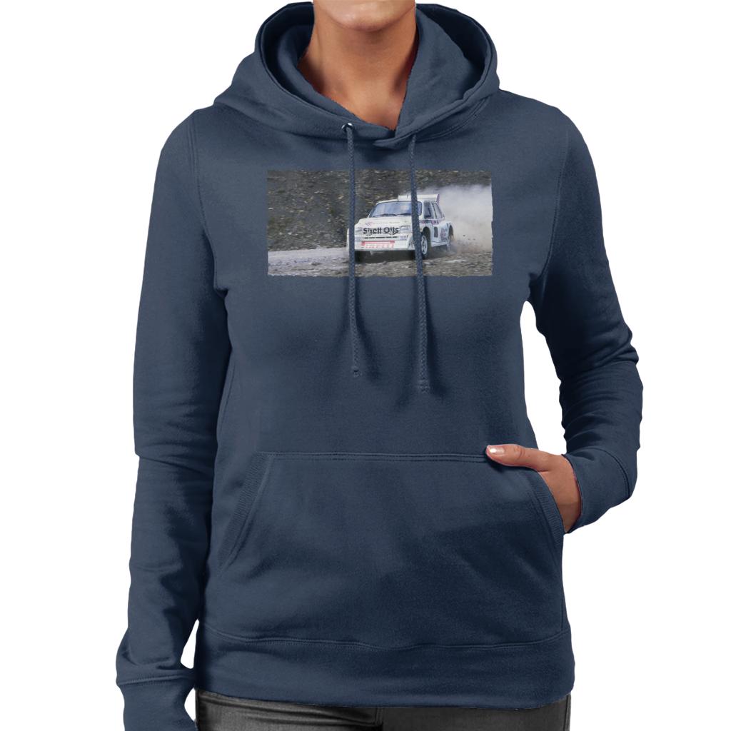 MG Metro 6R4 Drifting British Motor Heritage Women's Hooded Sweatshirt-ALL + EVERY