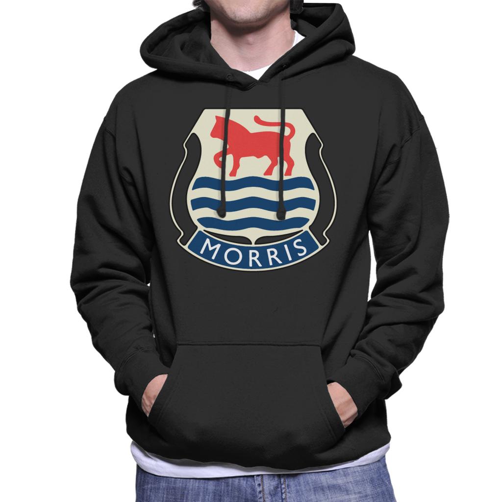 Morris Logo British Motor Heritage Men's Hooded Sweatshirt-ALL + EVERY