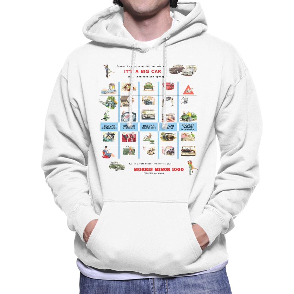 Morris Advert Design British Motor Heritage Men's Hooded Sweatshirt-ALL + EVERY