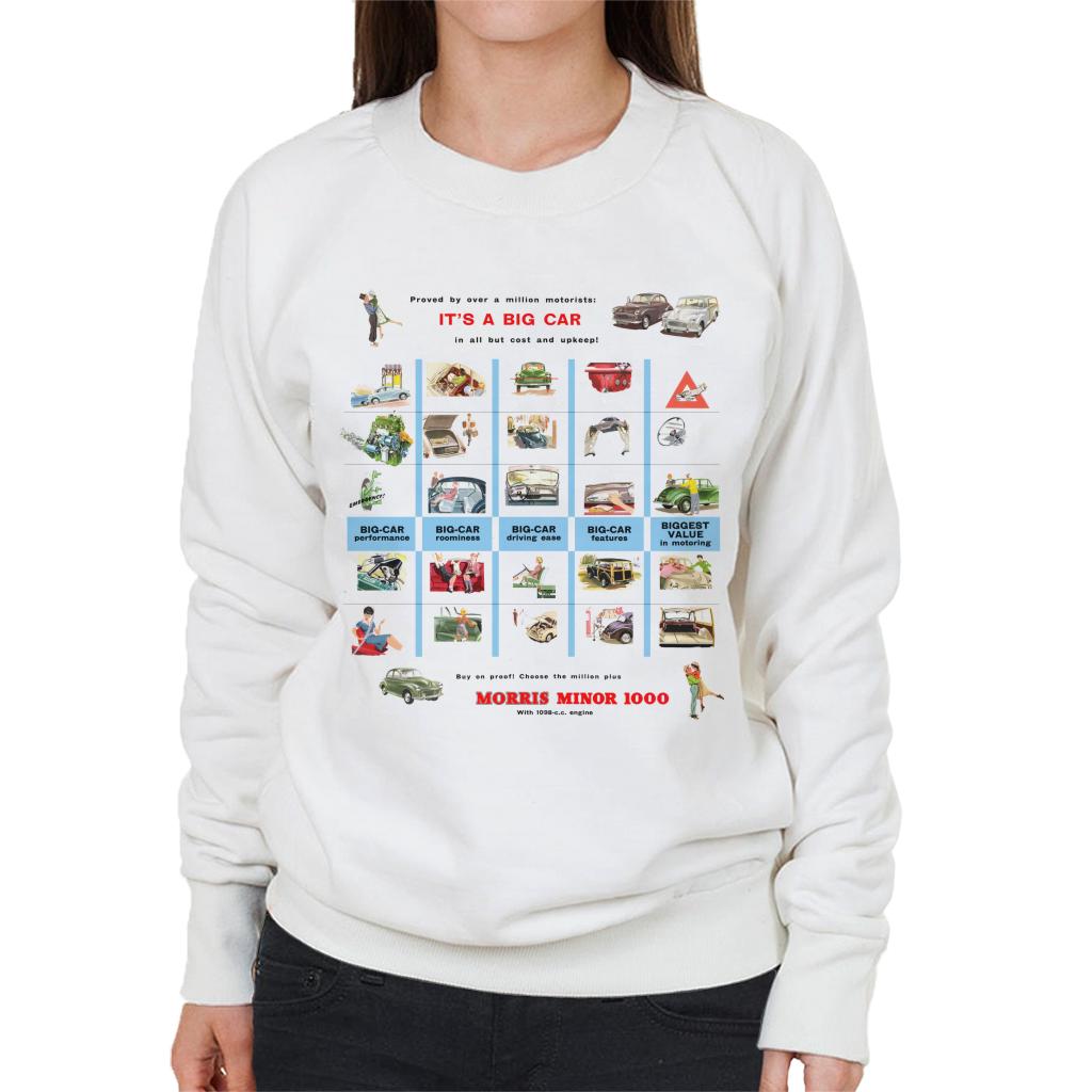 Morris Advert Design British Motor Heritage Women's Sweatshirt-ALL + EVERY