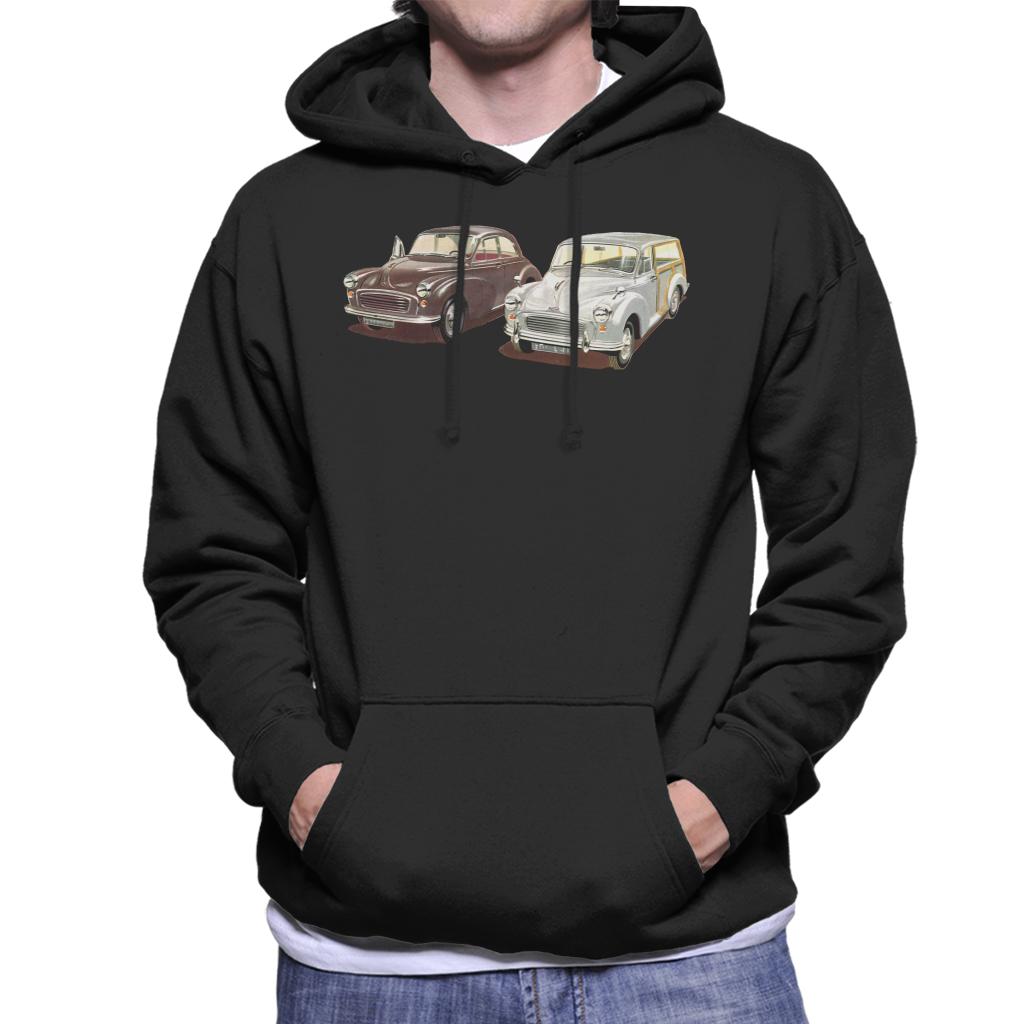 Morris Minor Classic British Motor Heritage Men's Hooded Sweatshirt-ALL + EVERY