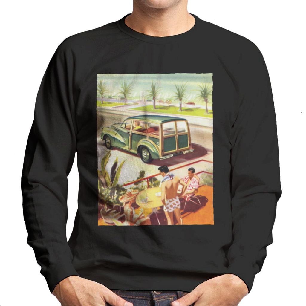 Morris Traveller Summer British Motor Heritage Men's Sweatshirt-ALL + EVERY