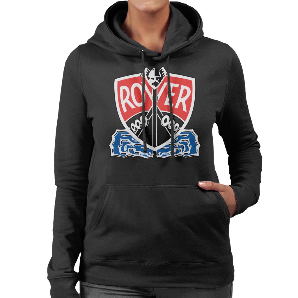 Rover Viking Longship British Motor Heritage Women's Hooded Sweatshirt-ALL + EVERY