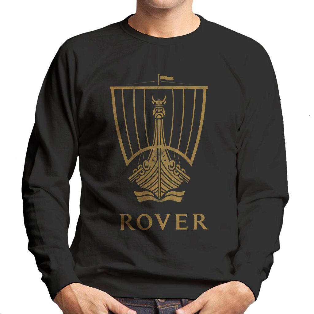 Rover Logo Gold Longship British Motor Heritage Men's Sweatshirt-ALL + EVERY