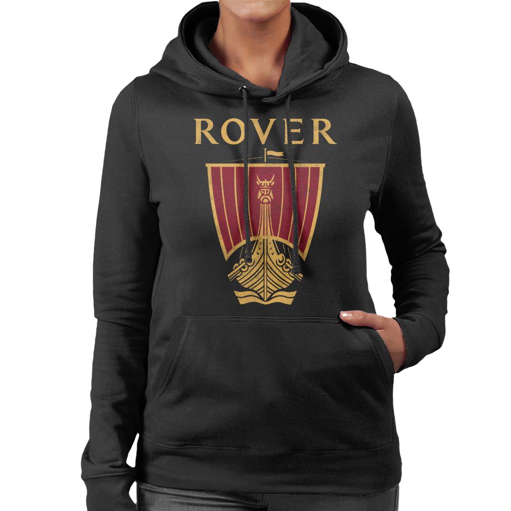 Rover Logo British Motor Heritage Women's Hooded Sweatshirt-ALL + EVERY