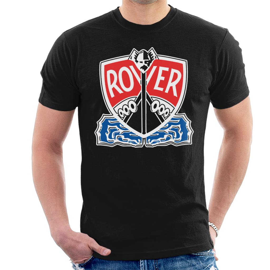 Rover Logo With Border British Motor Heritage Men's T-Shirt-ALL + EVERY