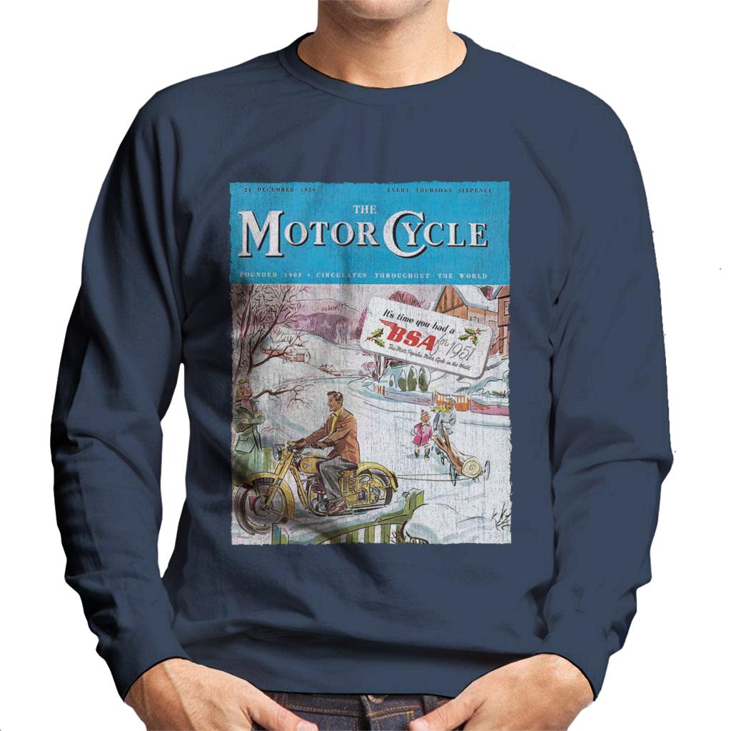 BSA The Motor Cycle Men's Sweatshirt-ALL + EVERY