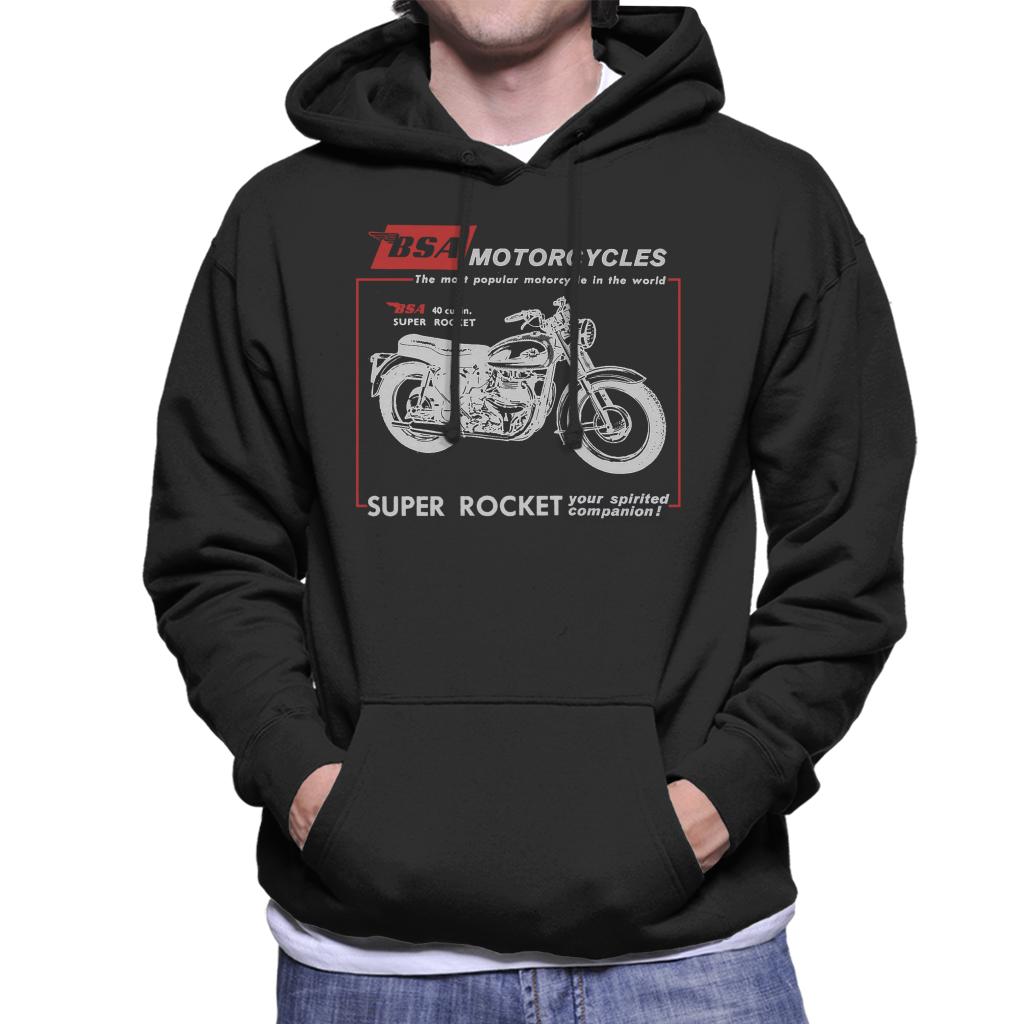 BSA Motorcycles Super Rocket Men's Hooded Sweatshirt-ALL + EVERY