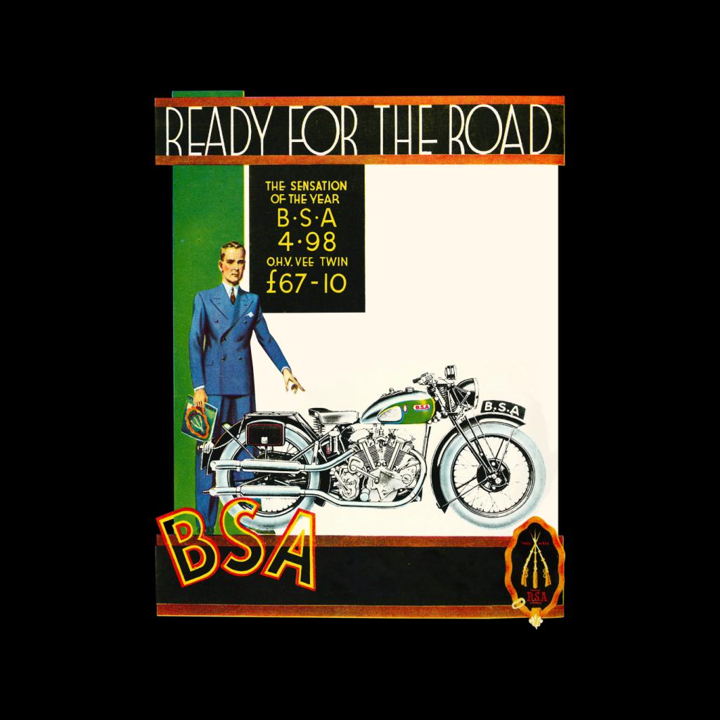 BSA Ready For The Road Men's T-Shirt-ALL + EVERY