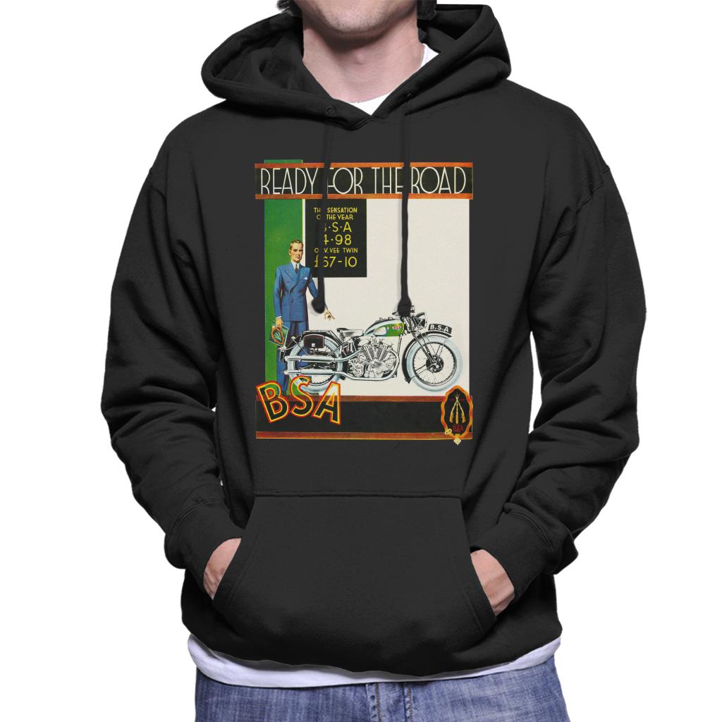 BSA Ready For The Road Men's Hooded Sweatshirt-ALL + EVERY