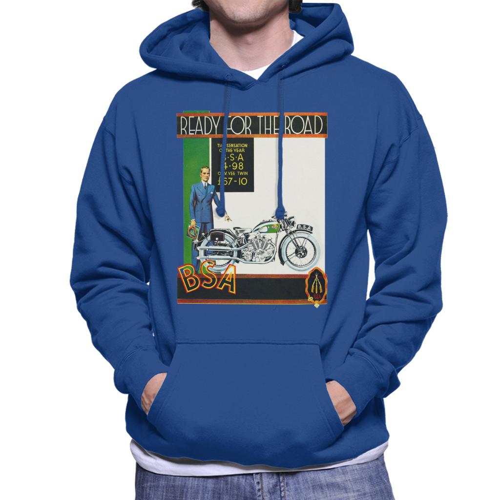 BSA Ready For The Road Men's Hooded Sweatshirt-ALL + EVERY