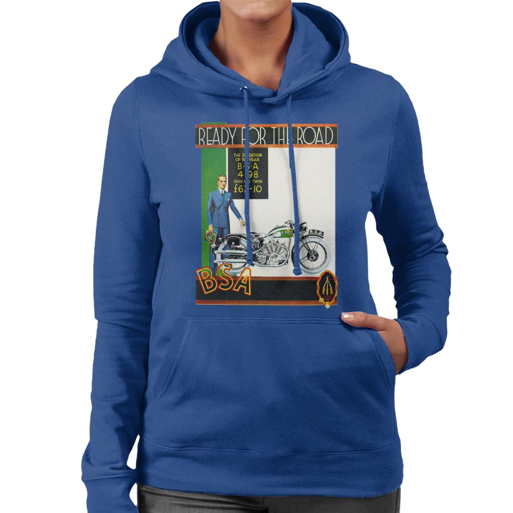 BSA Ready For The Road Women's Hooded Sweatshirt-ALL + EVERY