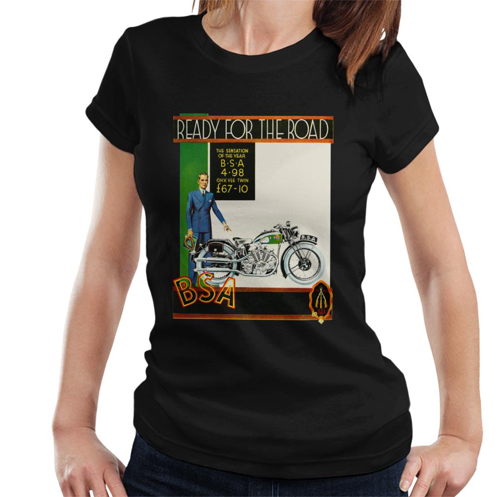 BSA Ready For The Road Women's T-Shirt-ALL + EVERY