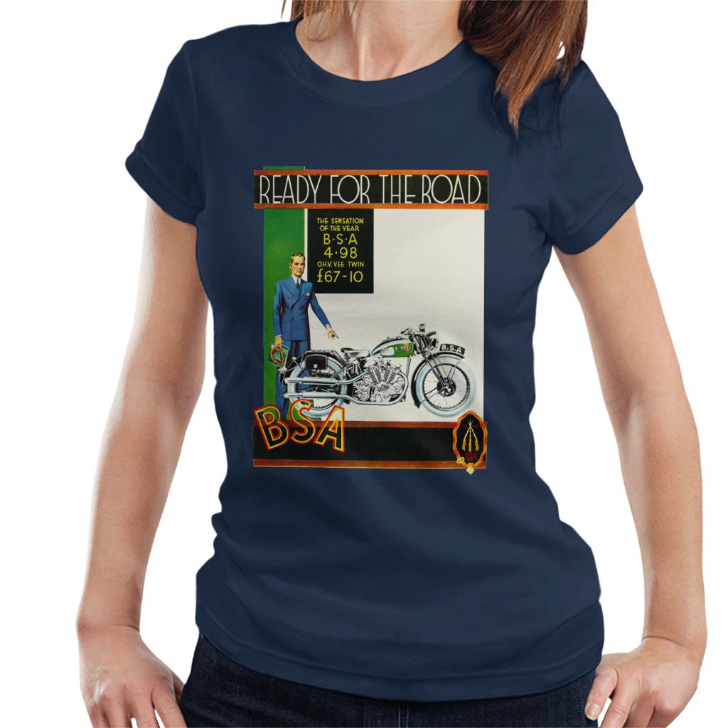 BSA Ready For The Road Women's T-Shirt-ALL + EVERY