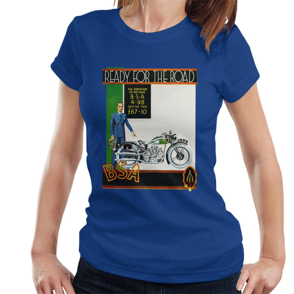 BSA Ready For The Road Women's T-Shirt-ALL + EVERY