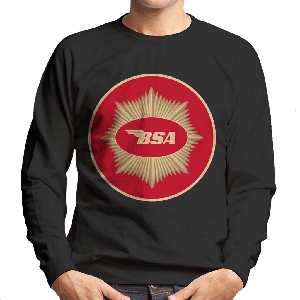 BSA Motorcycle Red Logo Men's Sweatshirt-ALL + EVERY