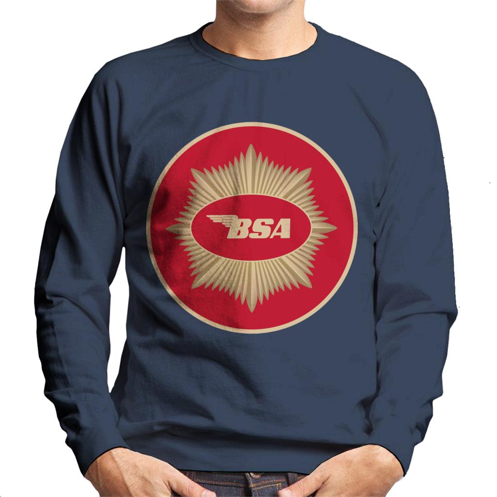 BSA Motorcycle Red Logo Men's Sweatshirt-ALL + EVERY