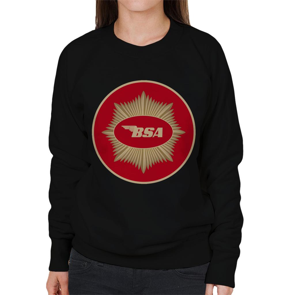 BSA Motorcycle Red Logo Women's Sweatshirt-ALL + EVERY