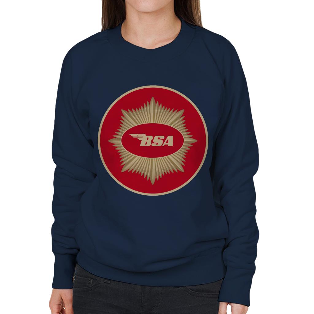 BSA Motorcycle Red Logo Women's Sweatshirt-ALL + EVERY