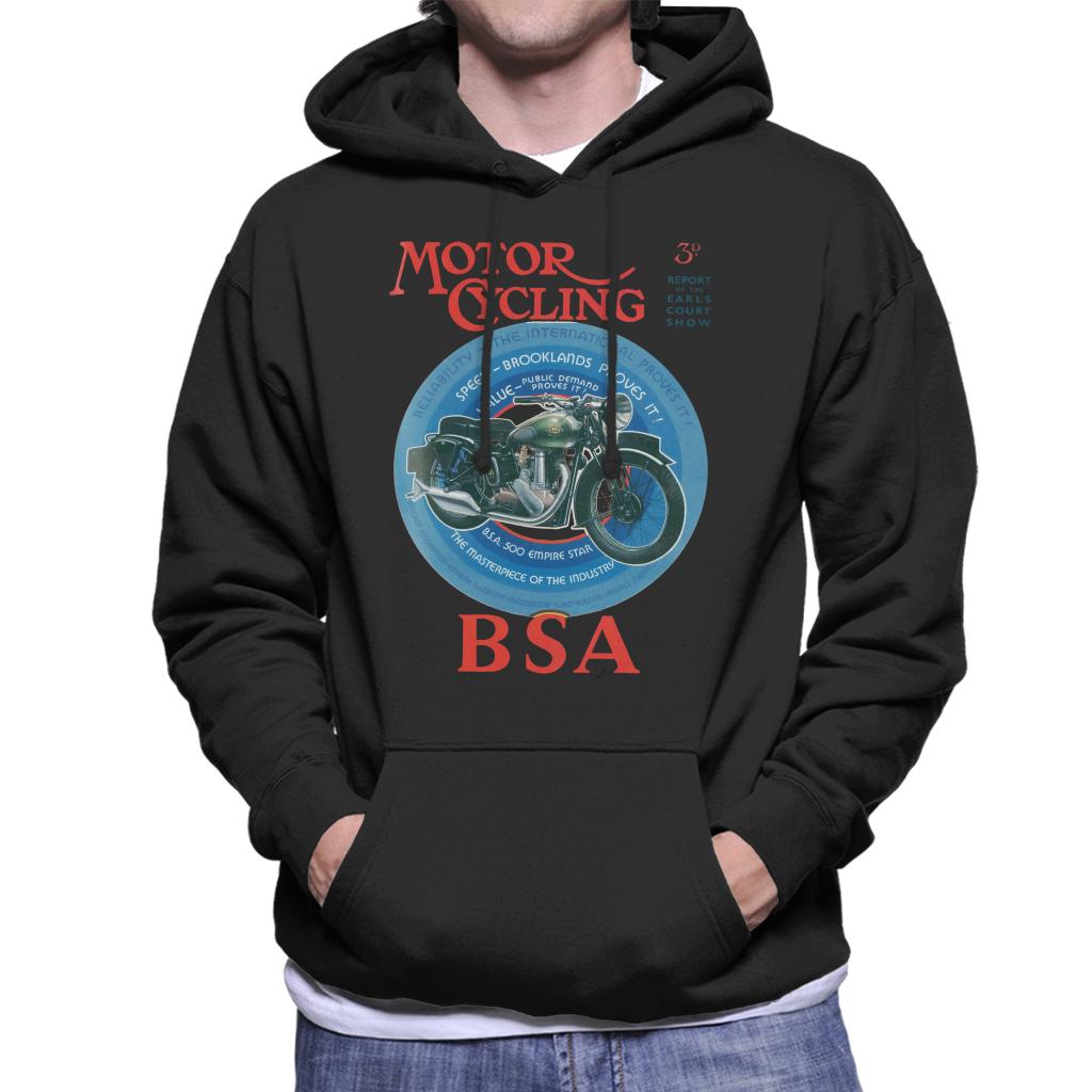 BSA Motor Cycling Empire Star Men's Hooded Sweatshirt-ALL + EVERY