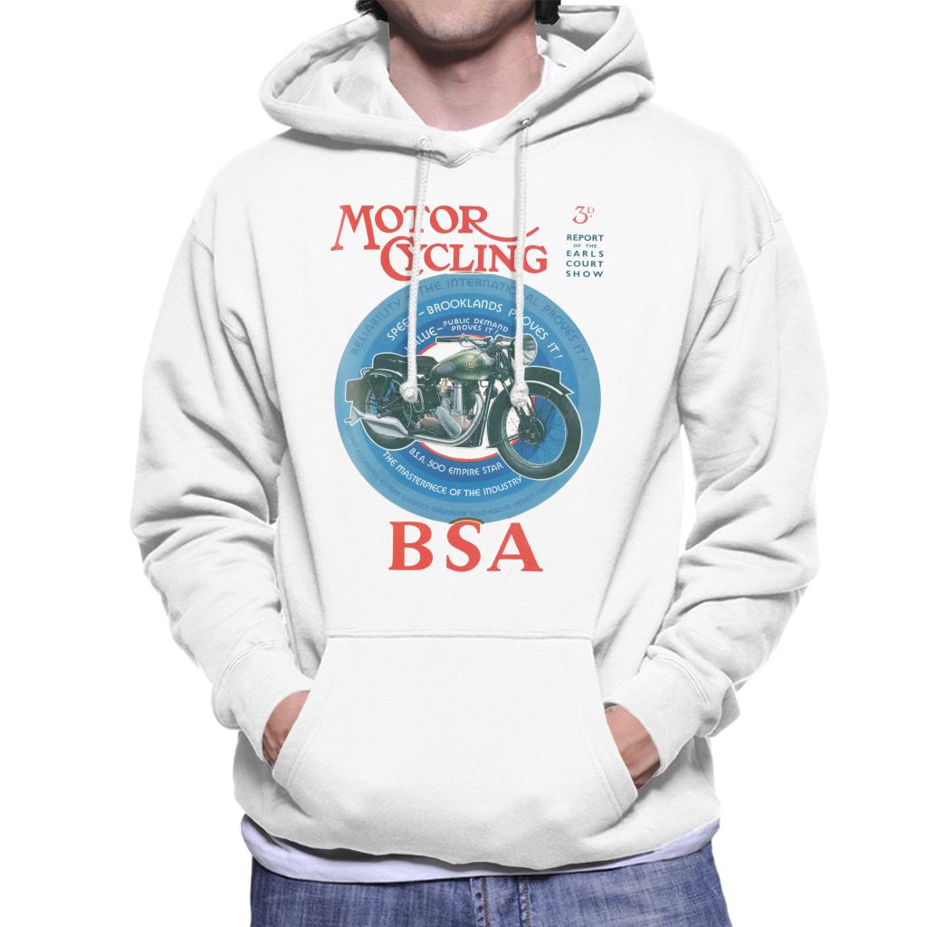 BSA Motor Cycling Empire Star Men's Hooded Sweatshirt-ALL + EVERY