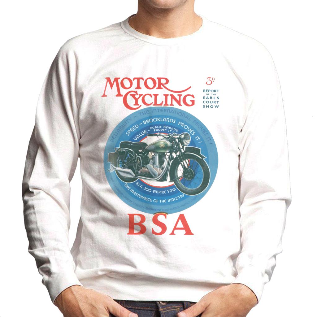 BSA Motor Cycling Empire Star Men's Sweatshirt-ALL + EVERY