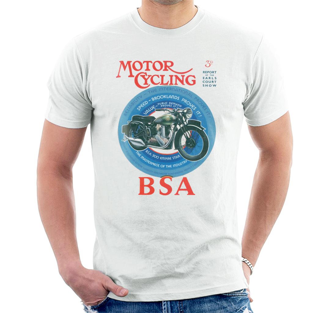 BSA Motor Cycling Empire Star Men's T-Shirt-ALL + EVERY