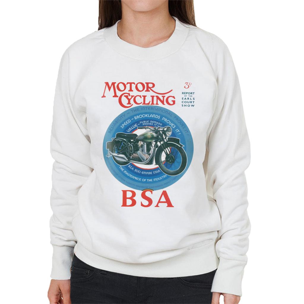 BSA Motor Cycling Empire Star Women's Sweatshirt-ALL + EVERY