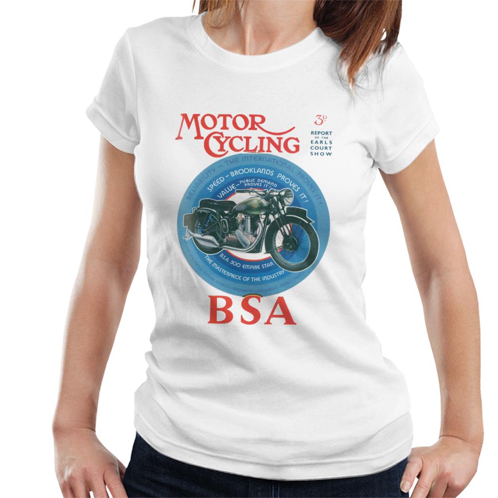 BSA Motor Cycling Empire Star Women's T-Shirt-ALL + EVERY