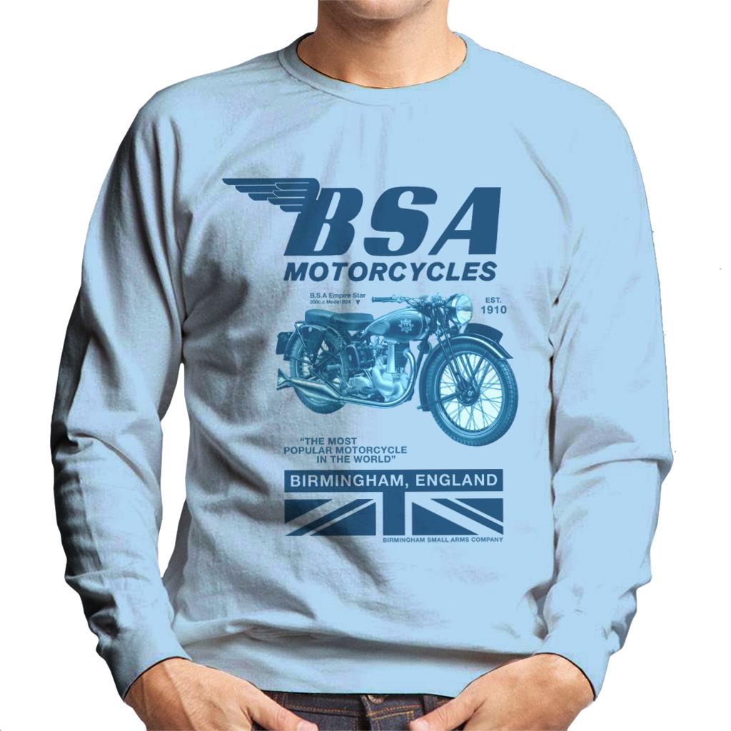 BSA Motorcycles Birmingham England Men's Sweatshirt-ALL + EVERY