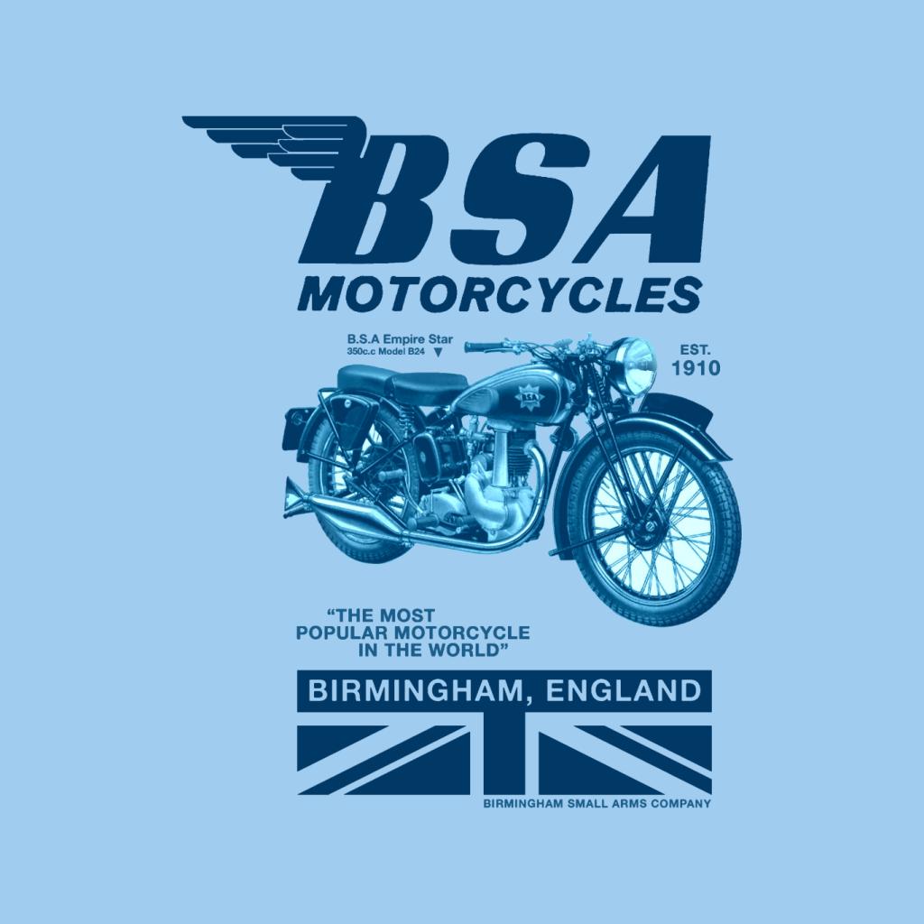 BSA Motorcycles Birmingham England Men's T-Shirt-ALL + EVERY