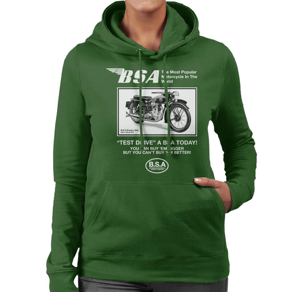 BSA Test Drive A BSA Today Women's Hooded Sweatshirt-ALL + EVERY