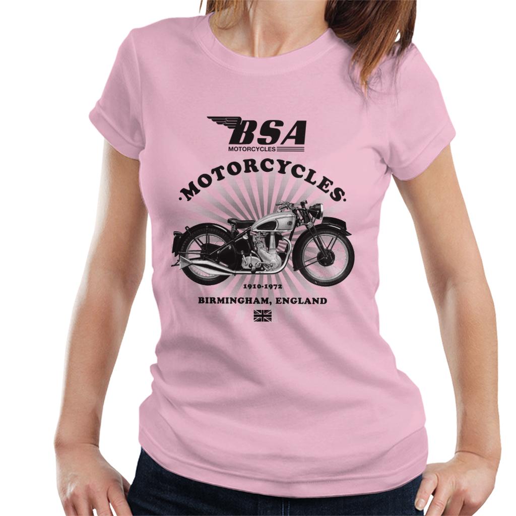 BSA Motorcycles 1910 Birmingham England Women's T-Shirt-ALL + EVERY