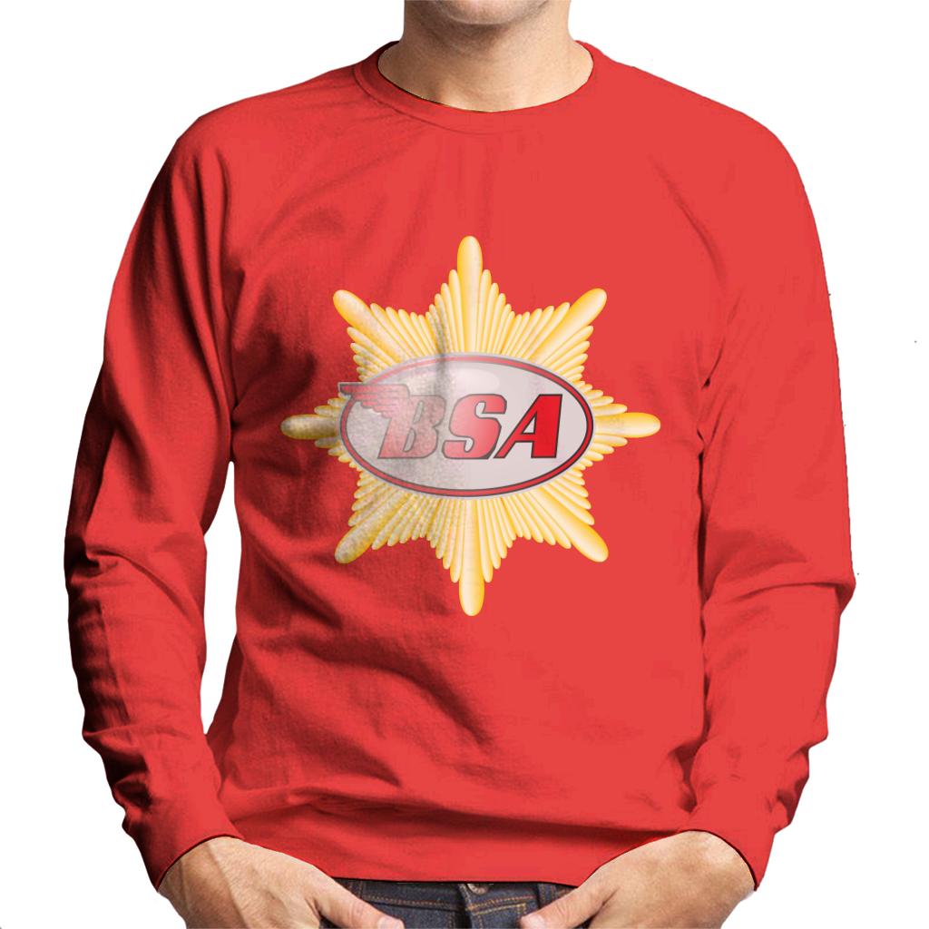 BSA Red Logo Badge Men's Sweatshirt-ALL + EVERY