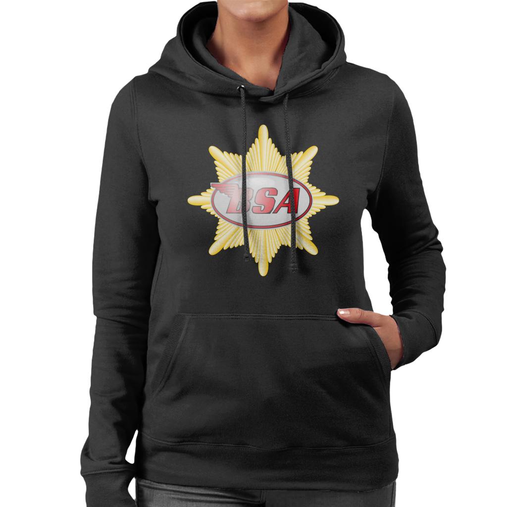 BSA Red Logo Badge Women's Hooded Sweatshirt-ALL + EVERY