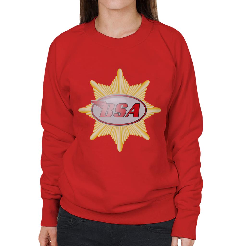 BSA Red Logo Badge Women's Sweatshirt-ALL + EVERY