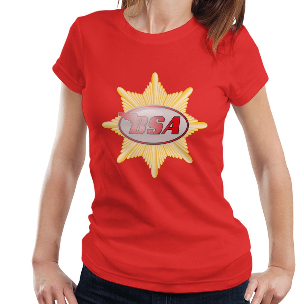 BSA Red Logo Badge Women's T-Shirt-ALL + EVERY