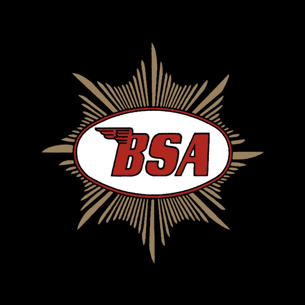 BSA Red Logo Gold Badge Men's T-Shirt-ALL + EVERY