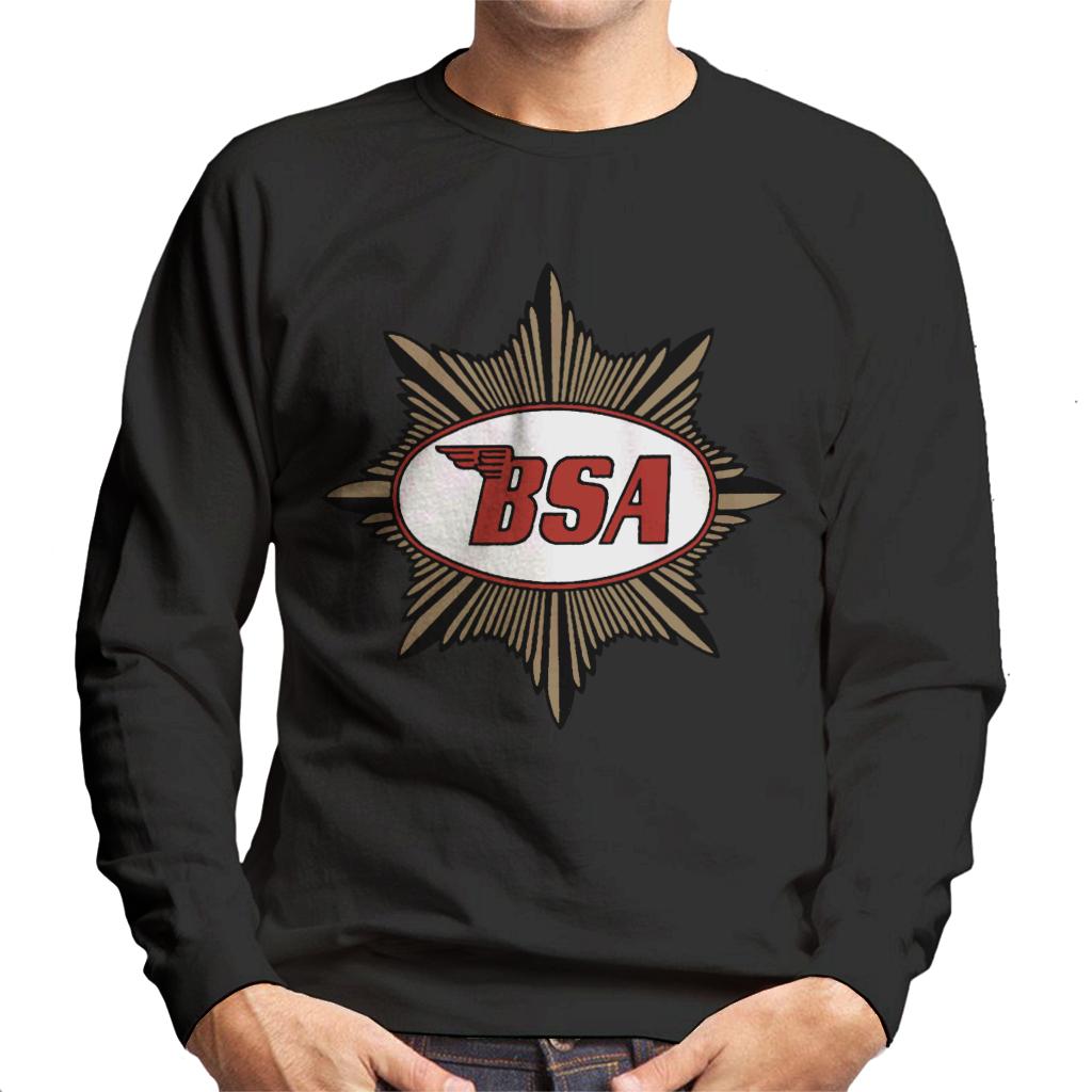 BSA Red Logo Gold Badge Men's Sweatshirt-ALL + EVERY