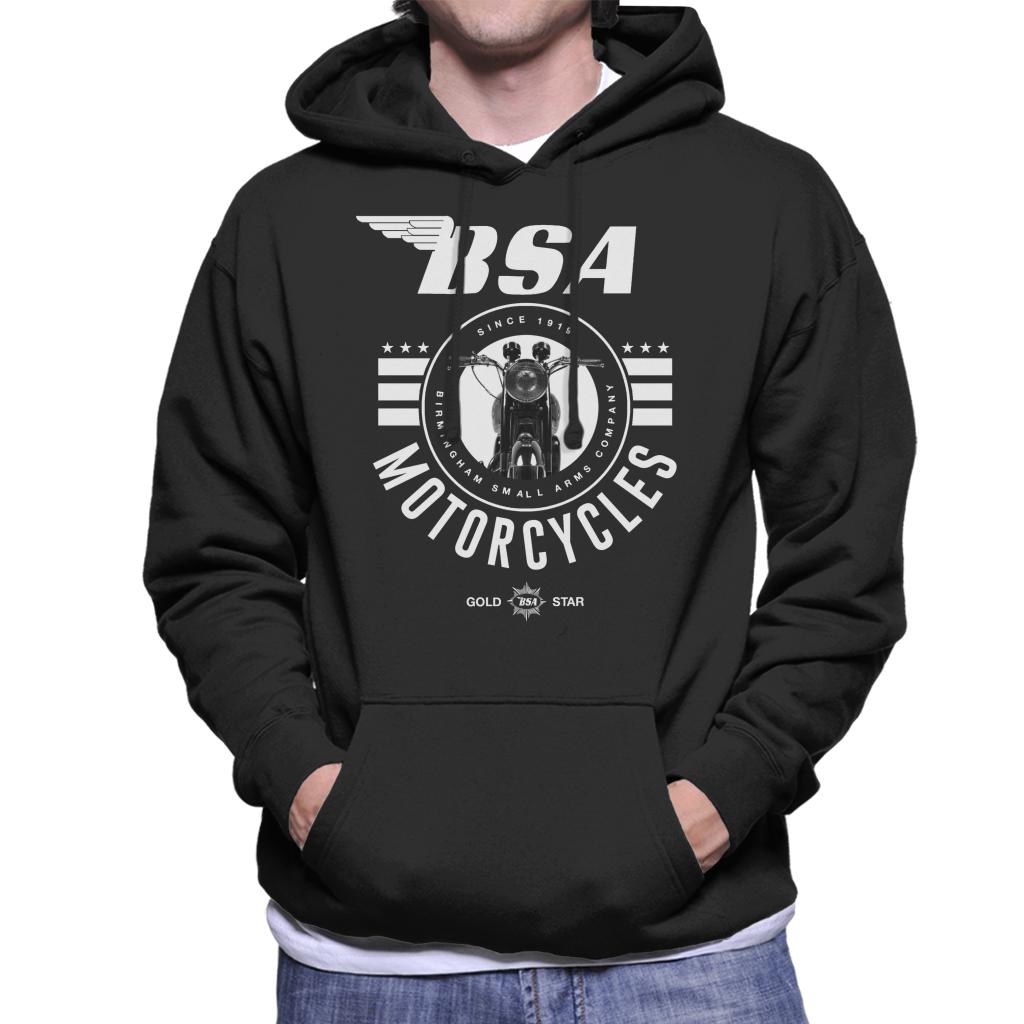 BSA Motorcycles Gold Star Men's Hooded Sweatshirt-ALL + EVERY