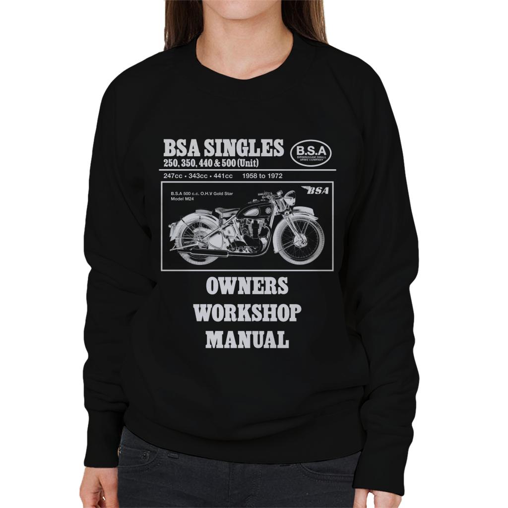 BSA Owners Workshop Manual Women's Sweatshirt-ALL + EVERY