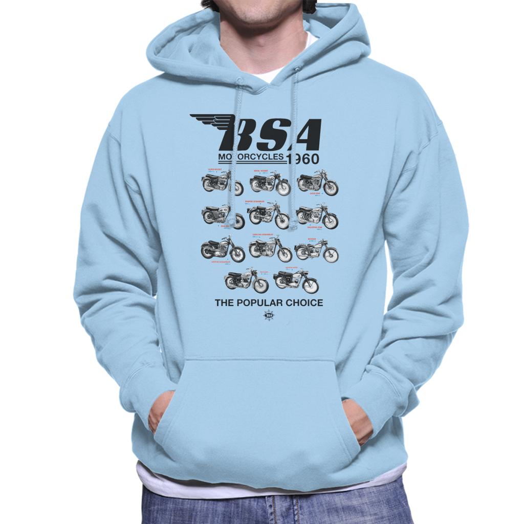 BSA Motorcycles 1960 The Popular Choice Men's Hooded Sweatshirt-ALL + EVERY