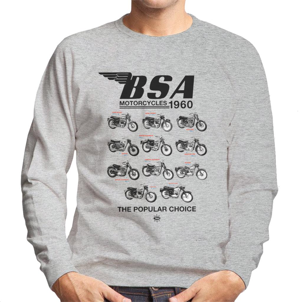 BSA Motorcycles 1960 The Popular Choice Men's Sweatshirt-ALL + EVERY