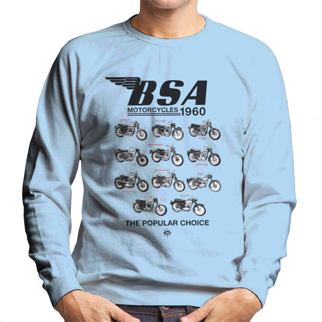 BSA Motorcycles 1960 The Popular Choice Men's Sweatshirt-ALL + EVERY