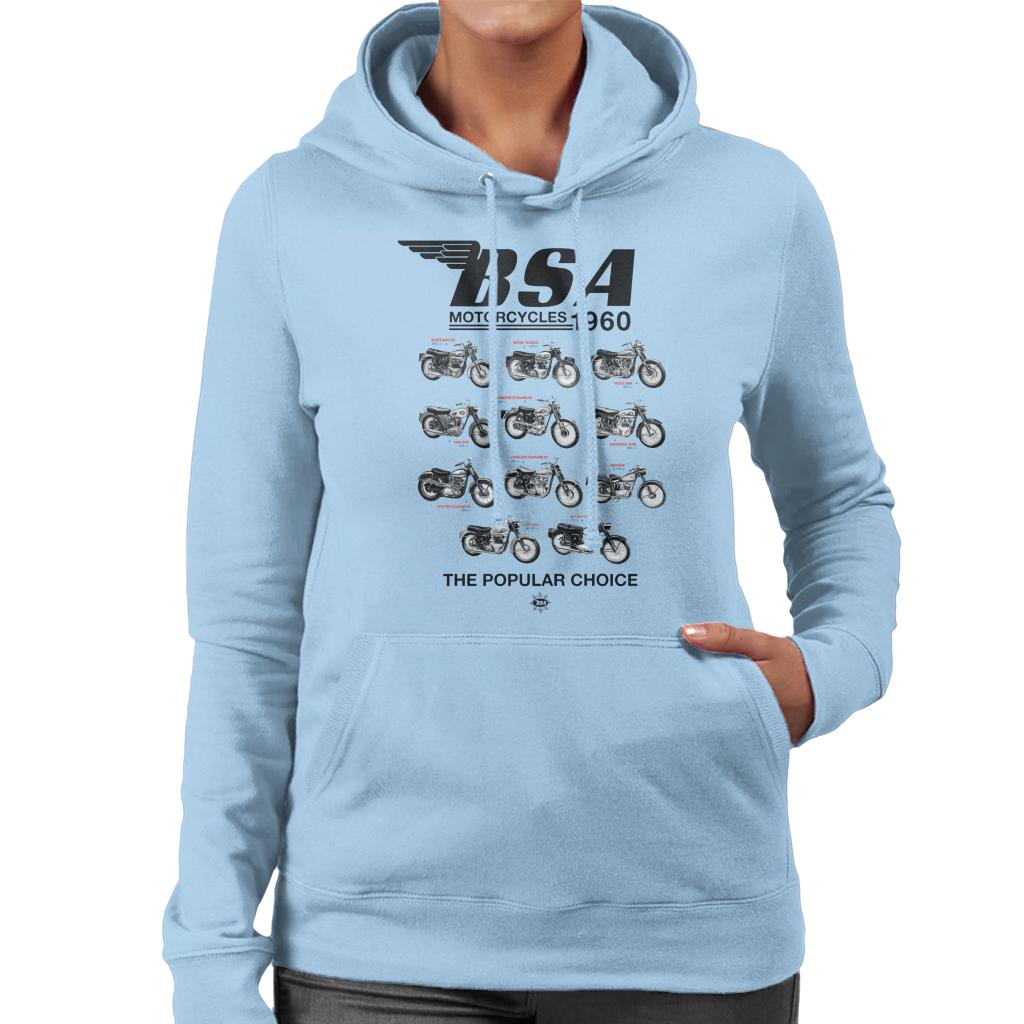 BSA Motorcycles 1960 The Popular Choice Women's Hooded Sweatshirt-ALL + EVERY