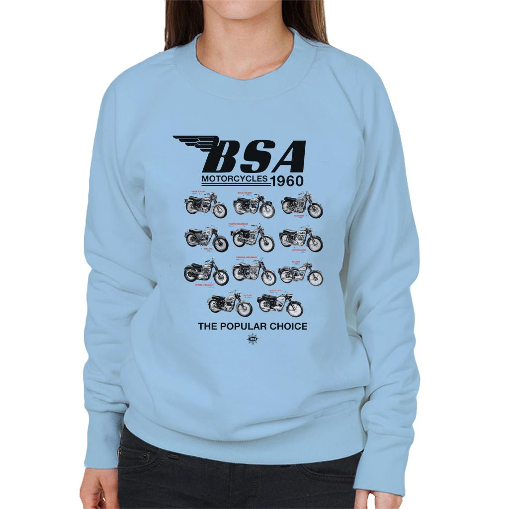 BSA Motorcycles 1960 The Popular Choice Women's Sweatshirt-ALL + EVERY