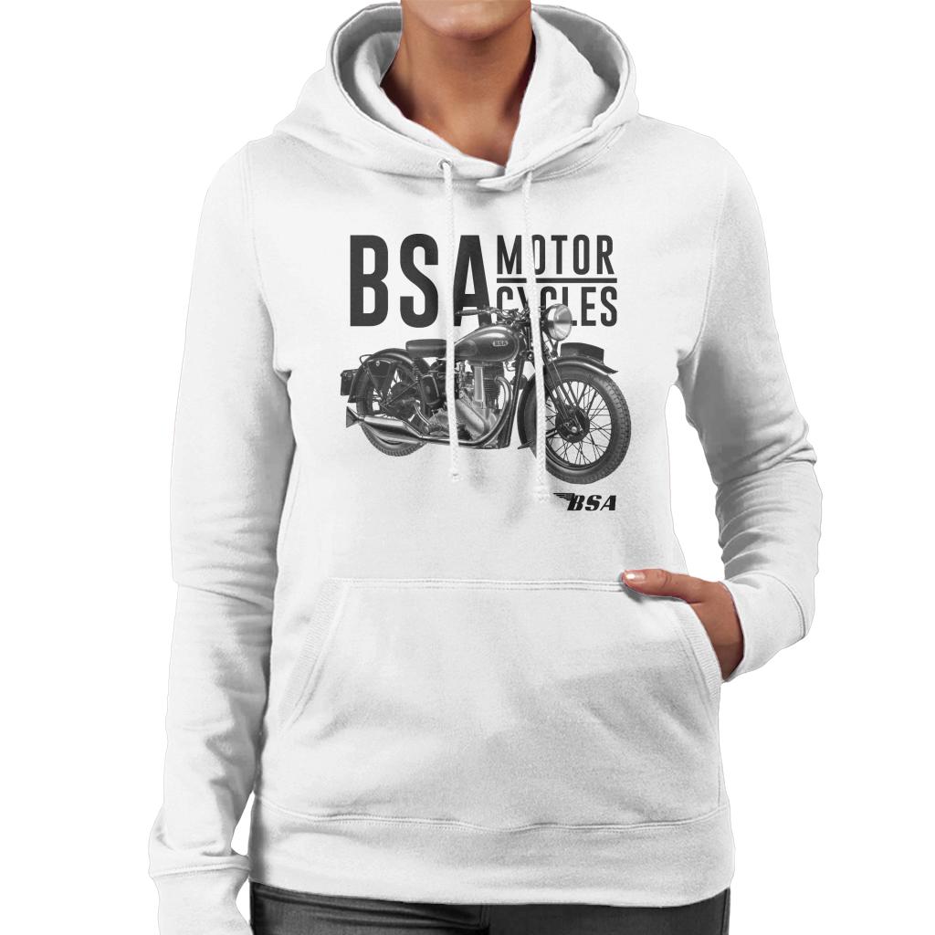 BSA Motorcycles Golden Flash Women's Hooded Sweatshirt-ALL + EVERY